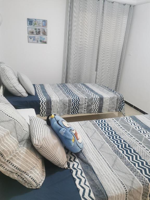 Postel nebo postele na pokoji v ubytování Écrin