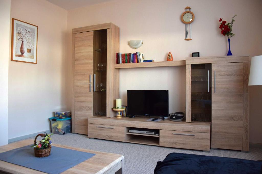 TV a/nebo společenská místnost v ubytování Ferienwohnung "Unger"