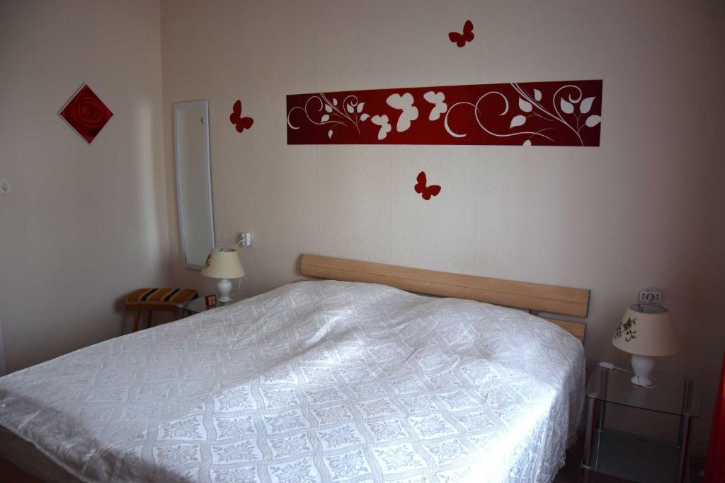 Postel nebo postele na pokoji v ubytování Ferienwohnung "Unger"