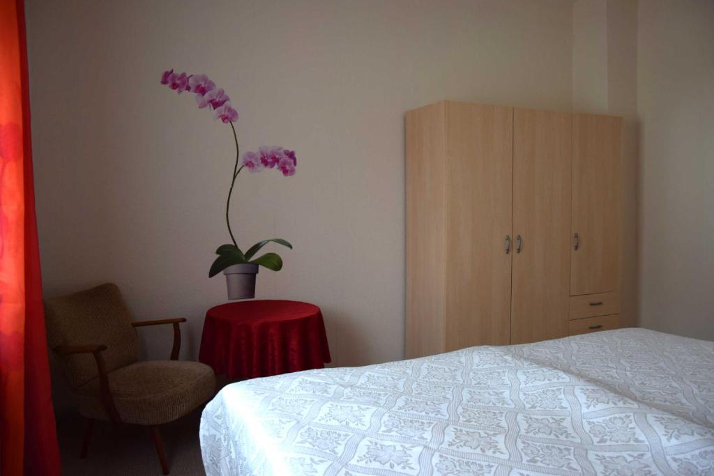 Postel nebo postele na pokoji v ubytování Ferienwohnung "Unger"