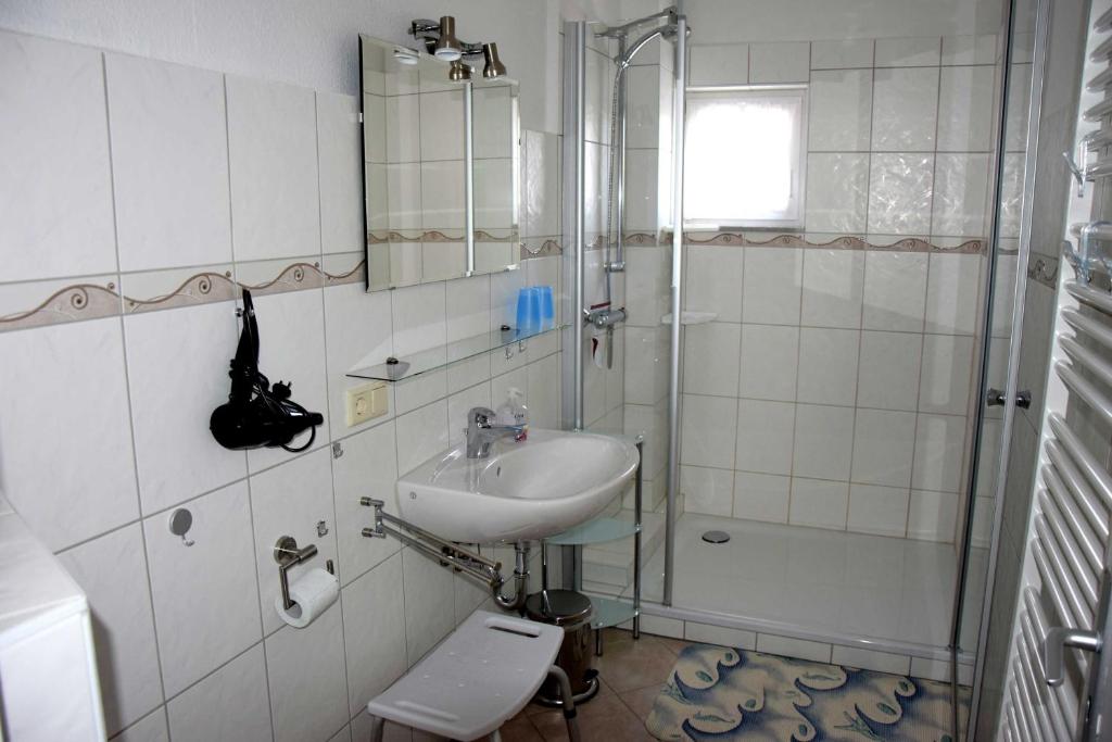 Koupelna v ubytování Ferienwohnung "Unger"