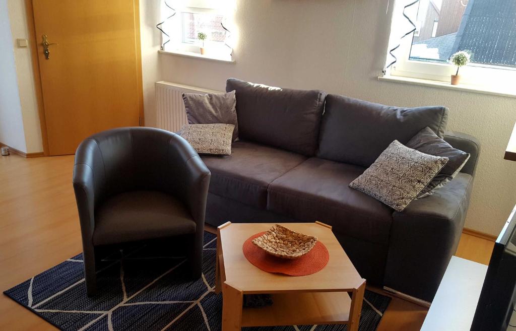 Posezení v ubytování Ferienwohnung Nichau
