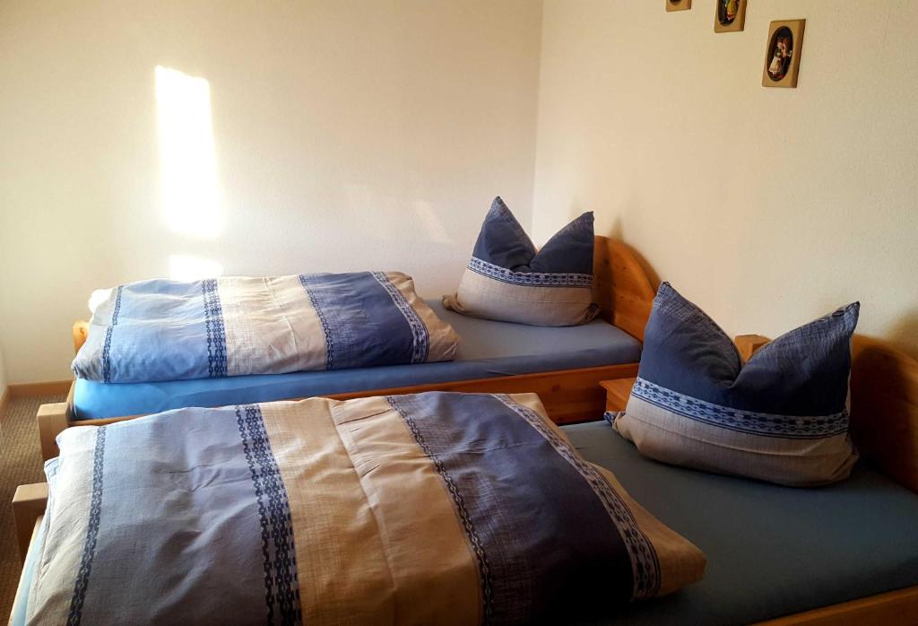 Postel nebo postele na pokoji v ubytování Ferienwohnung Nichau