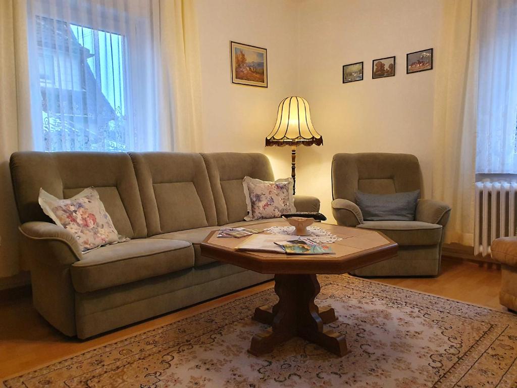 Posezení v ubytování Ferienwohnung Walpurga