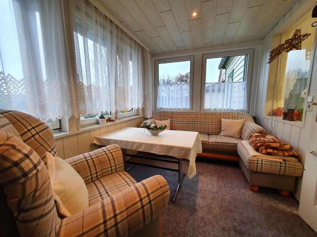 Posezení v ubytování Ferienwohnung Walpurga