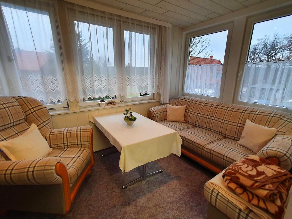 Posezení v ubytování Ferienwohnung Walpurga