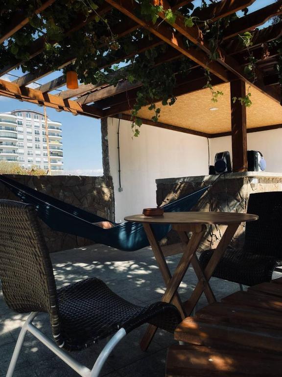 Balkón nebo terasa v ubytování CAMP&HOSTEL Antalya