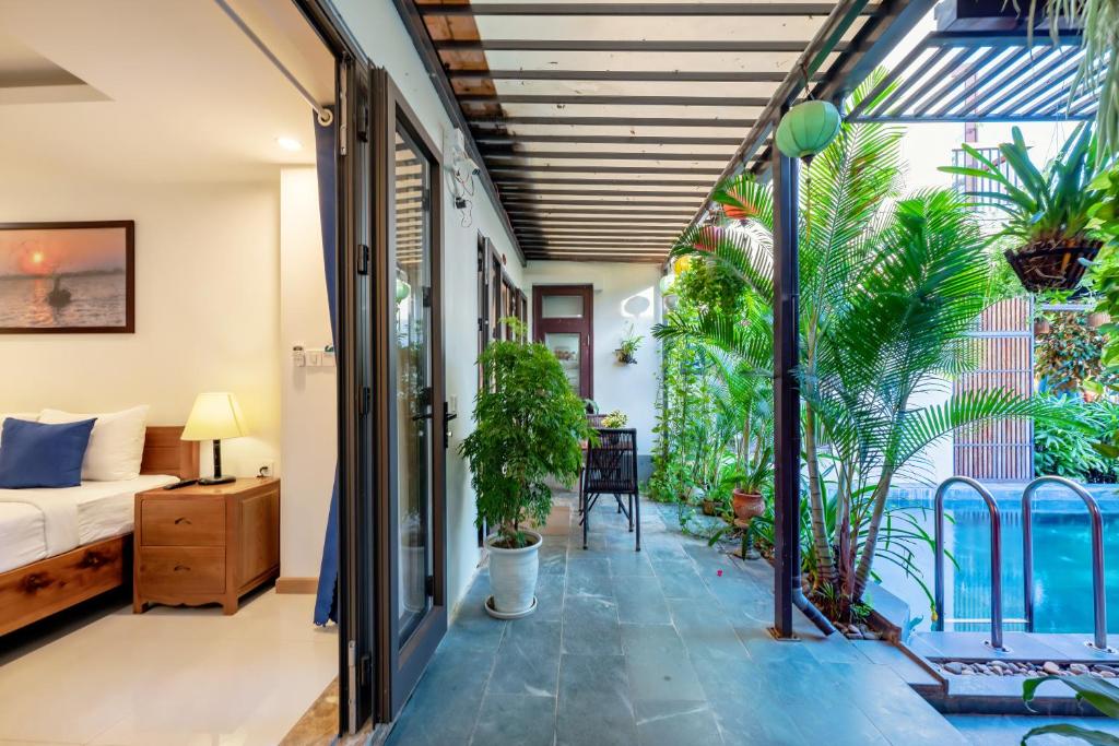 Zahrada ubytování Sands River Hoi An Villa