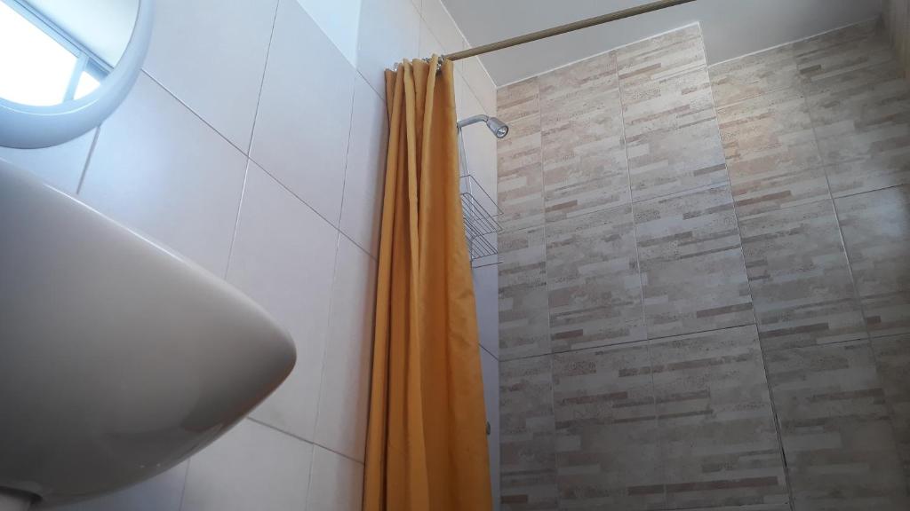 Koupelna v ubytování El Cardenal Hotel