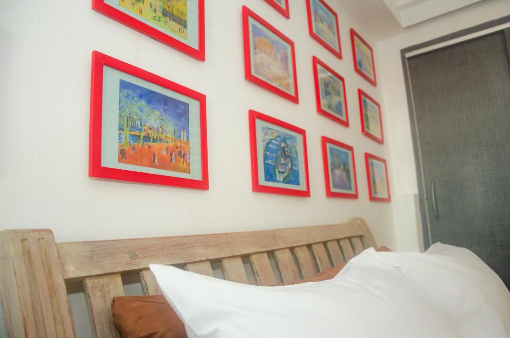 Postel nebo postele na pokoji v ubytování Pousada e Hostel Chez Marianne