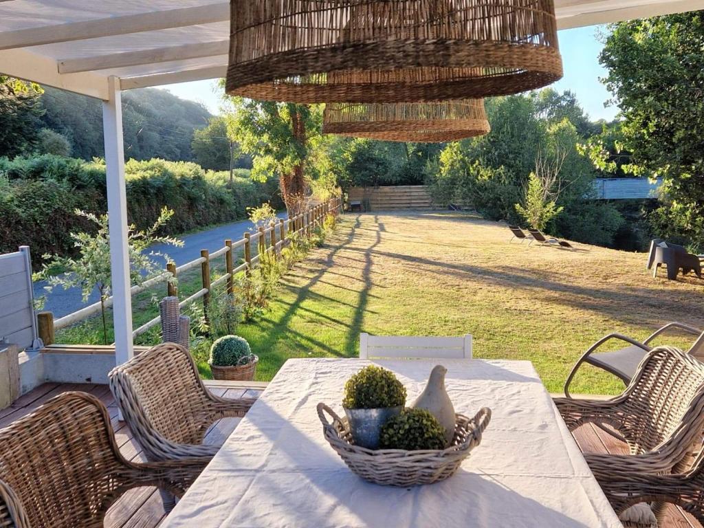 Zahrada ubytování lodge avec vue sur la rivière