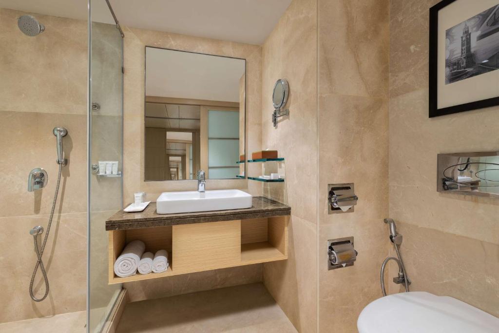 Koupelna v ubytování Radisson Mumbai Goregaon