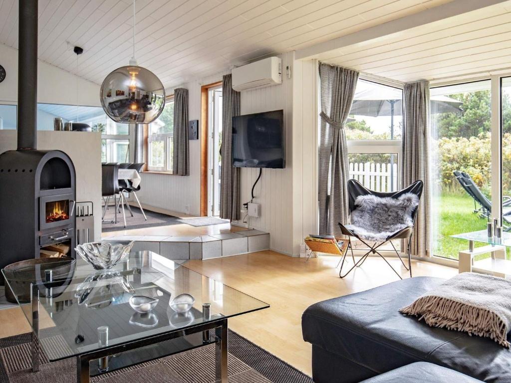 Posezení v ubytování Luxury Retreat in Vejers - By Traum Ferienwohnungen