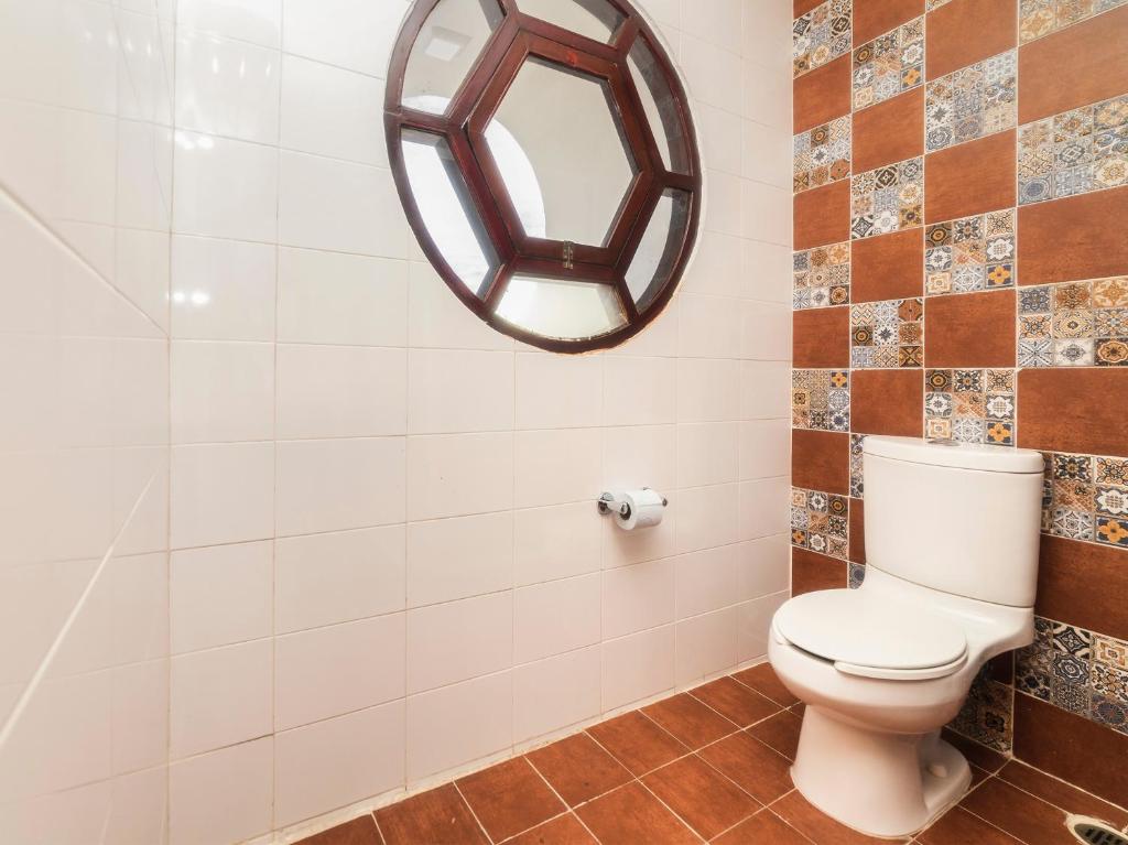 Koupelna v ubytování Hotel Meson del Barrio