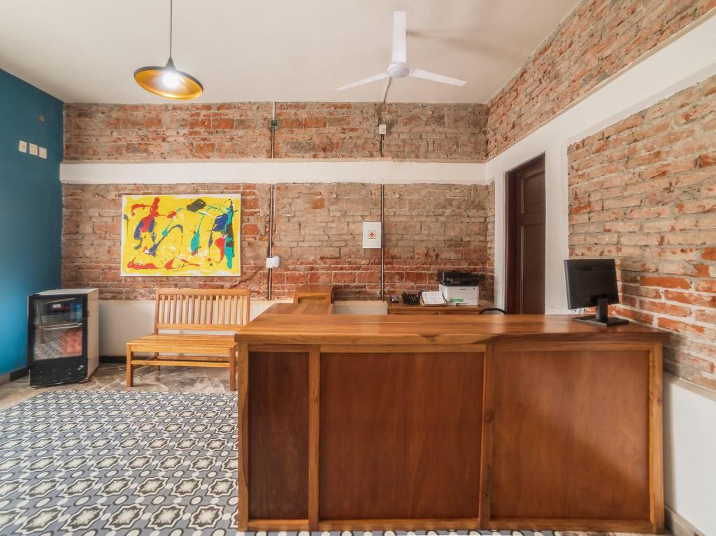Kuchyň nebo kuchyňský kout v ubytování Hotel Meson del Barrio