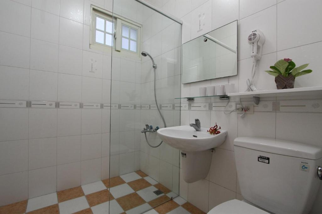 Koupelna v ubytování Star Shine B&B