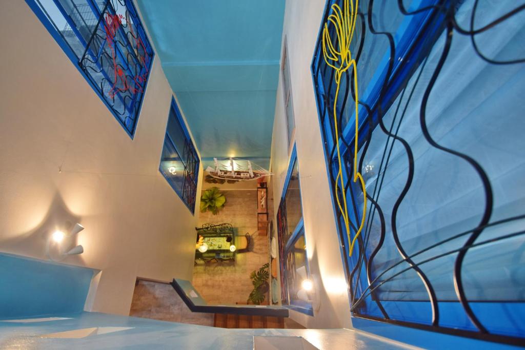 Postel nebo postele na pokoji v ubytování Blu Beach Haven