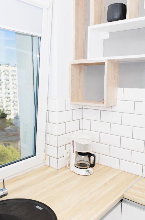 Kuchyňa alebo kuchynka v ubytovaní Apartament Nadmorski