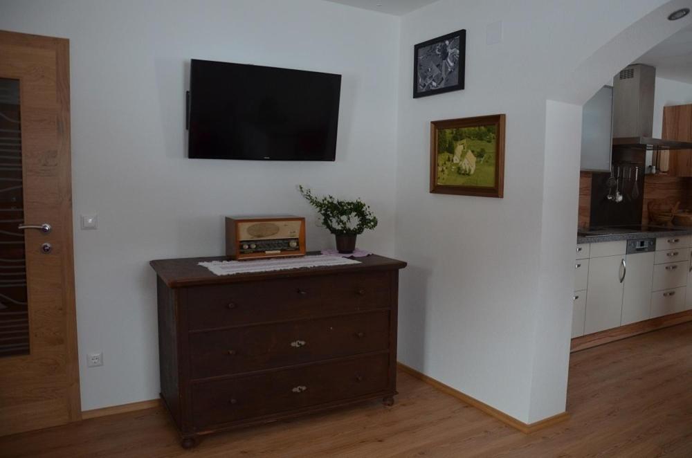TV a/nebo společenská místnost v ubytování Haus Karin Seidl