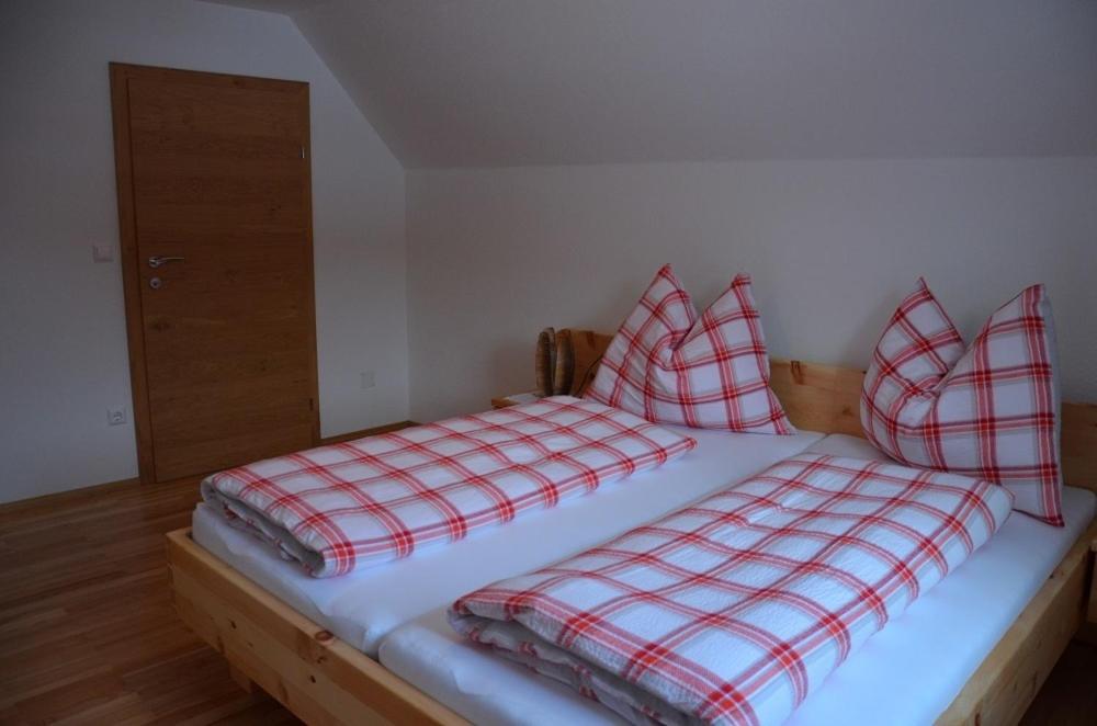 Postel nebo postele na pokoji v ubytování Haus Karin Seidl