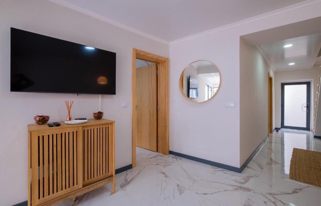 TV a/nebo společenská místnost v ubytování Casa da Antonieta