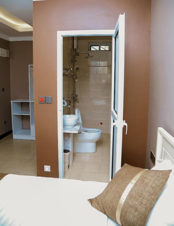 Koupelna v ubytování Hotel Amaranth