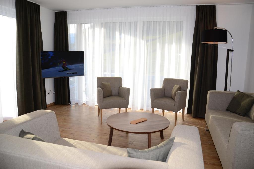 TV a/nebo společenská místnost v ubytování Apartment Haus Van der Leij
