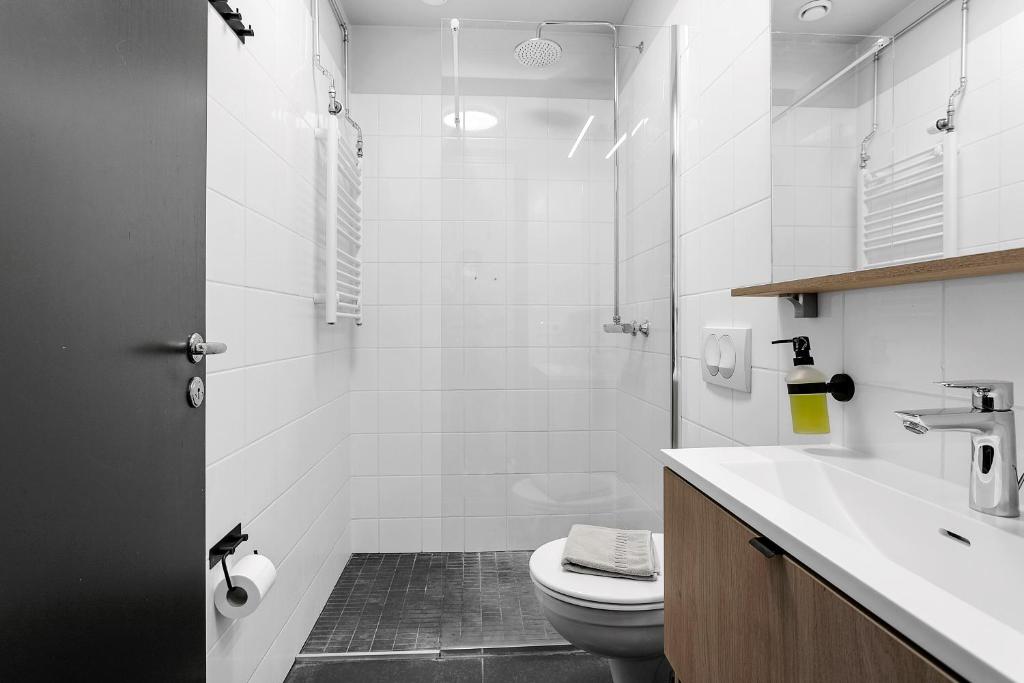 Koupelna v ubytování Hotel Vera