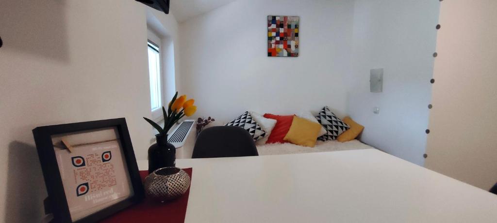 Postel nebo postele na pokoji v ubytování Apartments & rooms Saša