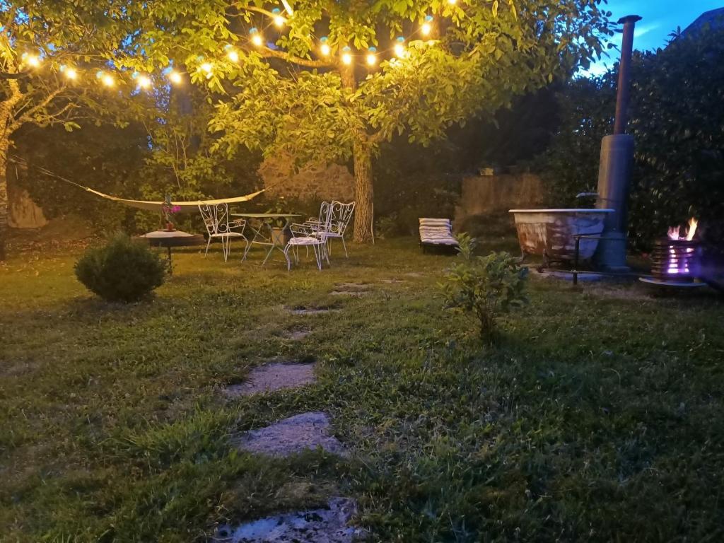 Zahrada ubytování L'Escale du Banquet