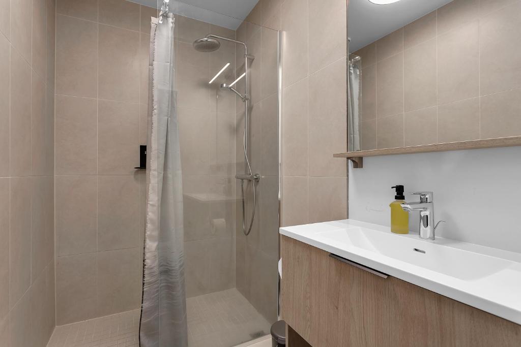 Koupelna v ubytování Hotel Vera