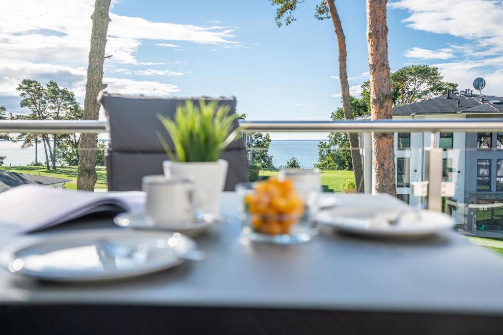 Μπαλκόνι ή βεράντα στο Apartment "Utkiek" - Haffresidenz