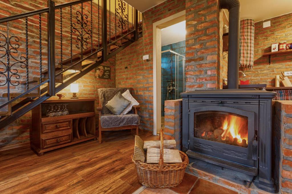 Khu vực ghế ngồi tại Zlatibor Cottages