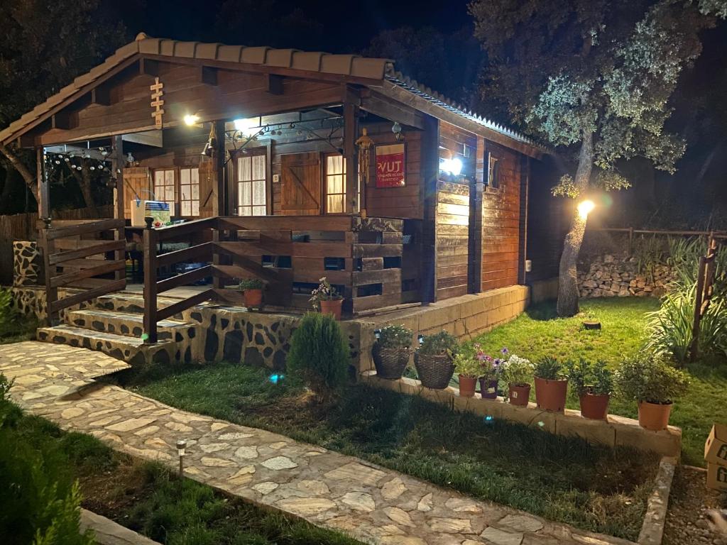Zahrada ubytování Desconexión y paz, cabaña en la sierra