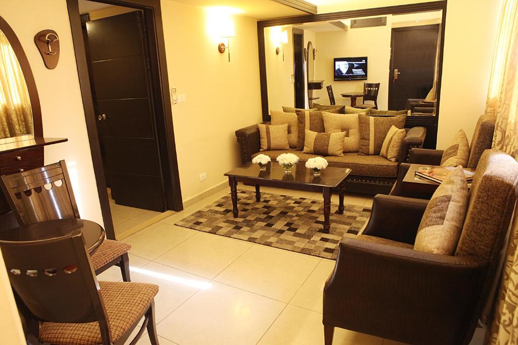 Posezení v ubytování Mozart Hotel