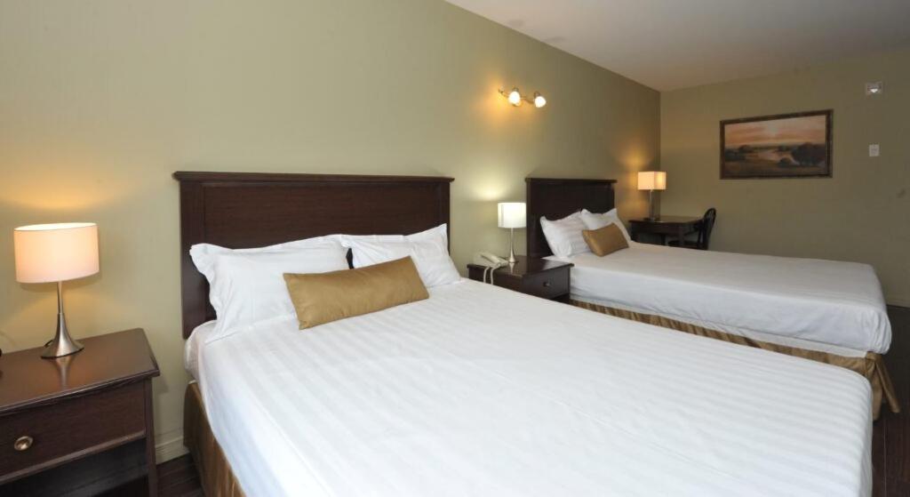 Postel nebo postele na pokoji v ubytování Hotel Le Voyageur