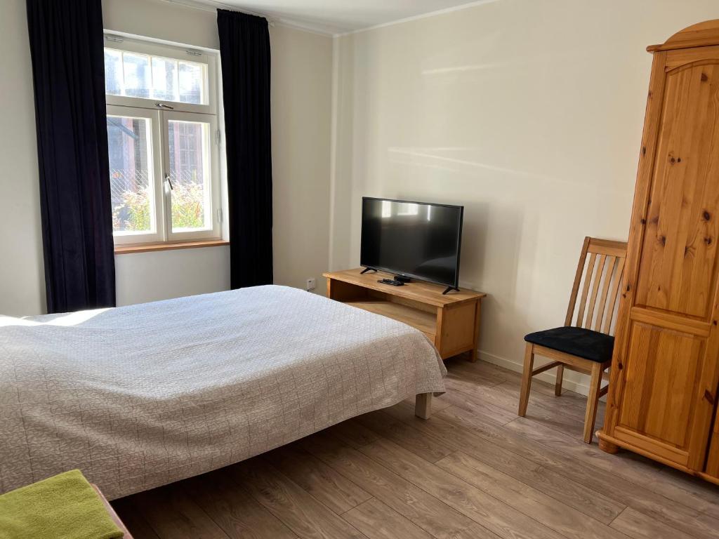 TV a/nebo společenská místnost v ubytování Nõmme Apartments