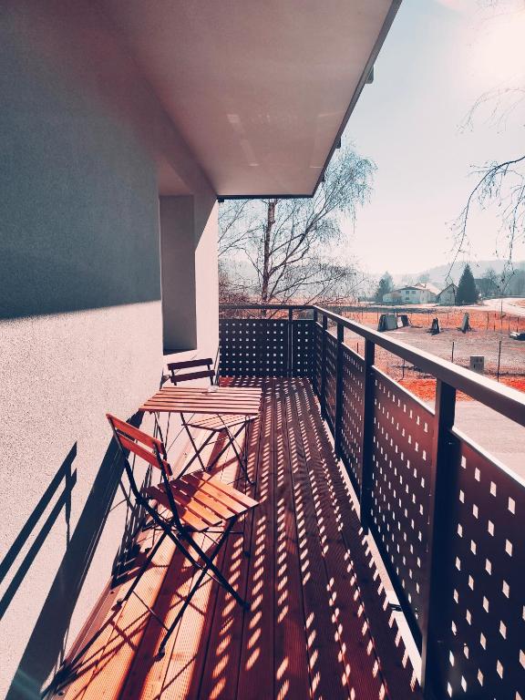 Balkón nebo terasa v ubytování Apartments & rooms Saša