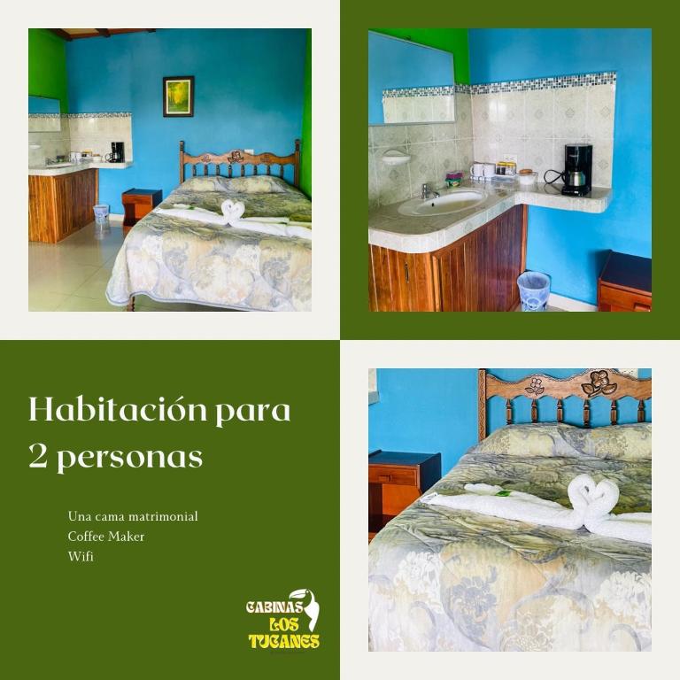 Postel nebo postele na pokoji v ubytování Los Tucanes Lodging
