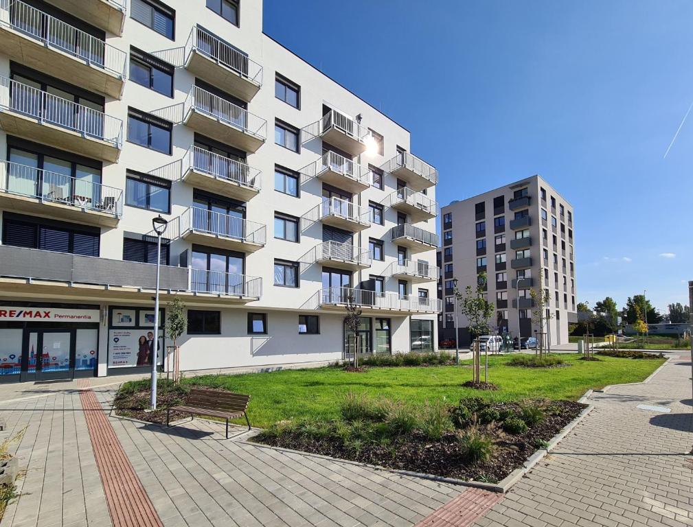 Budynek, w którym mieści się apartament