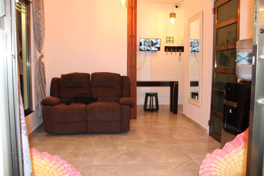Posezení v ubytování Casa Zazil