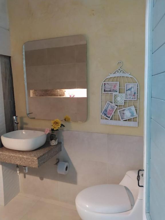 Koupelna v ubytování Casa Ego