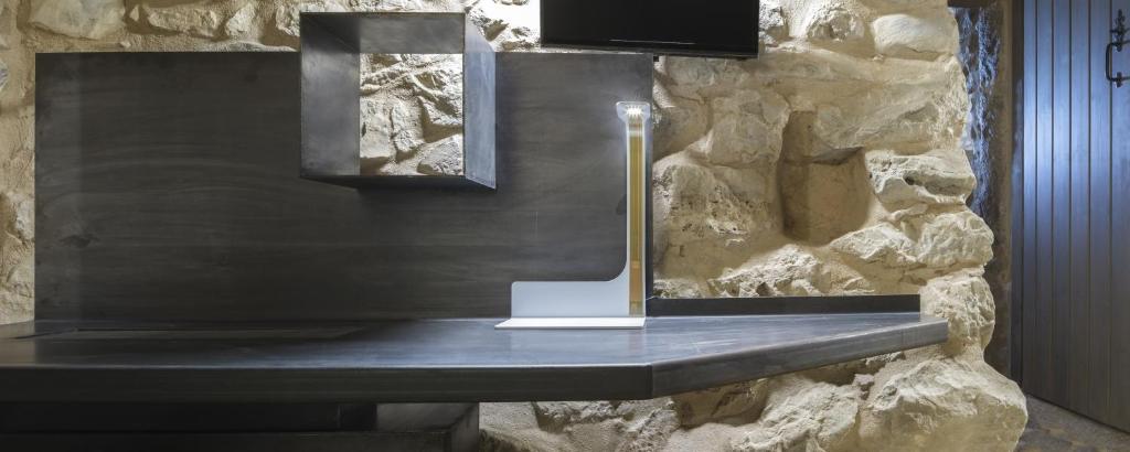 TV a/nebo společenská místnost v ubytování Tainaron Blue Retreat