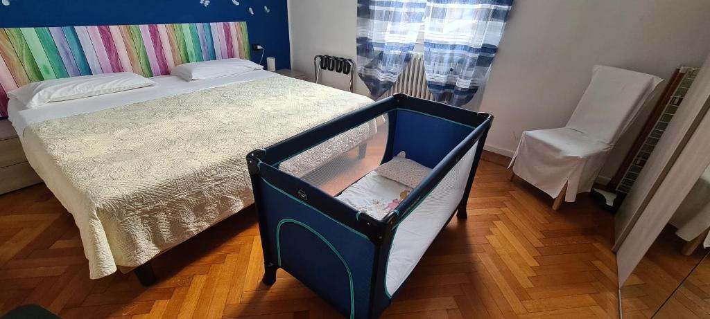 Łóżko lub łóżka w pokoju w obiekcie cesena3 plus