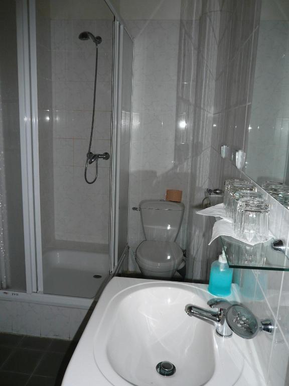 A bathroom at Penzion U Studánky