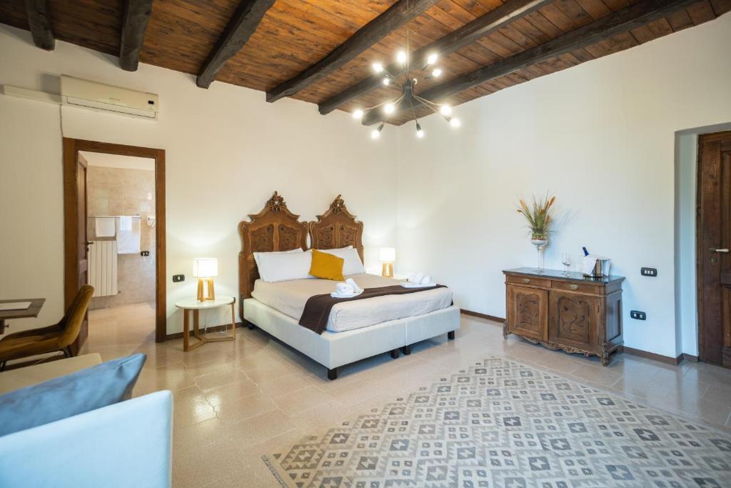 Postel nebo postele na pokoji v ubytování Agriturismo Costantino