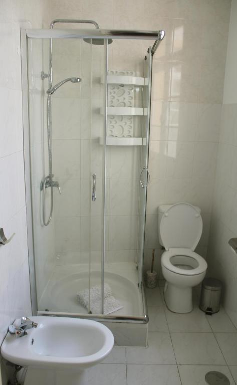 Koupelna v ubytování Alegria House