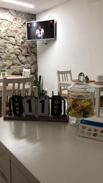 Kuchyň nebo kuchyňský kout v ubytování Solidea House