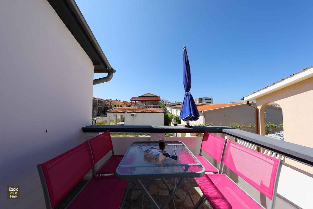 Balkón alebo terasa v ubytovaní Apartment in Vir - Insel Vir 42970