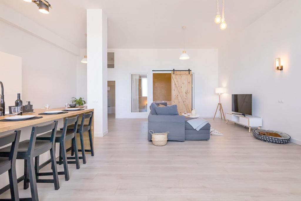 Posezení v ubytování Homey apt Cómpeta